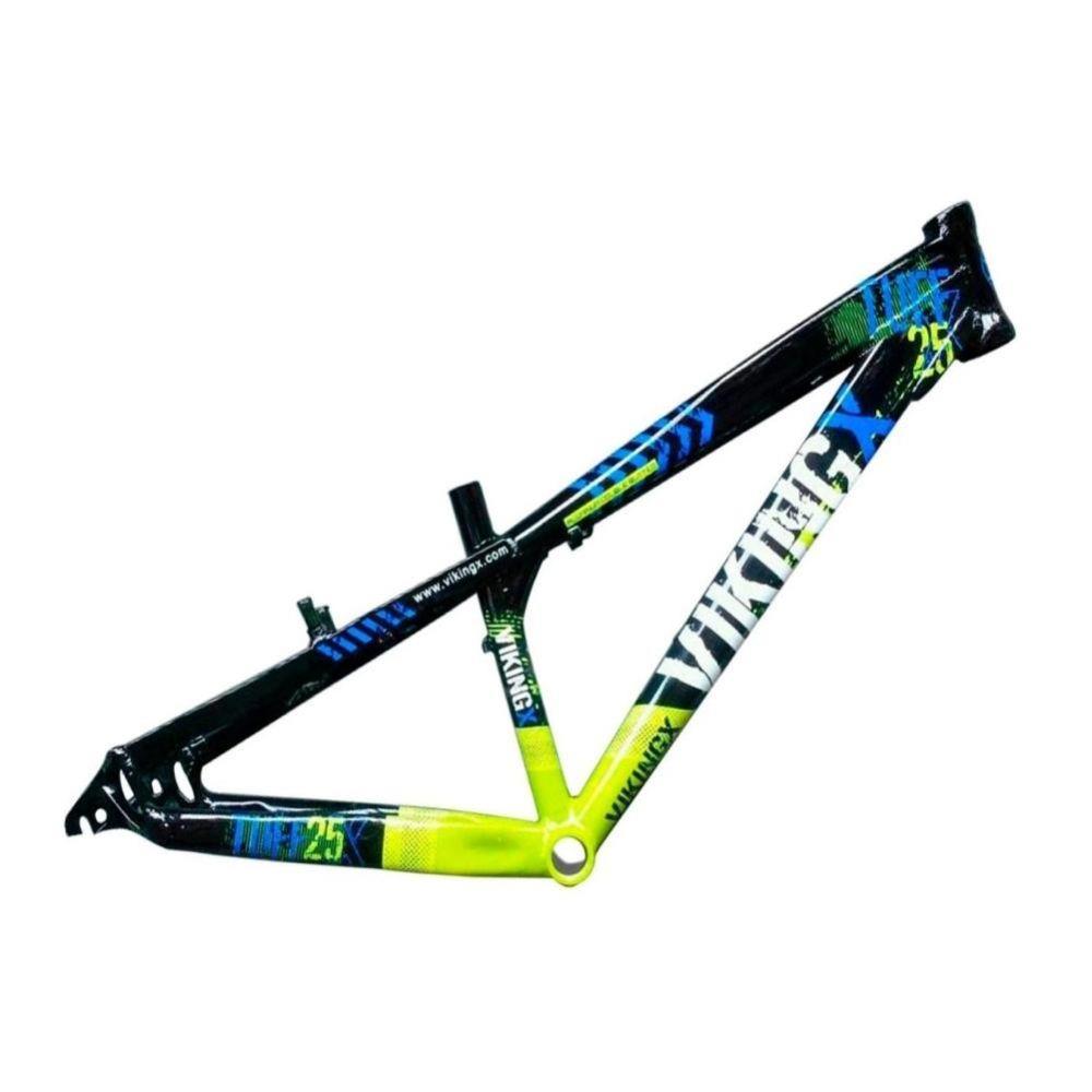 Quadro Alumínio Aro 26 Vikingx Dirt Jump Bike Tuff X-25 Cor:preto