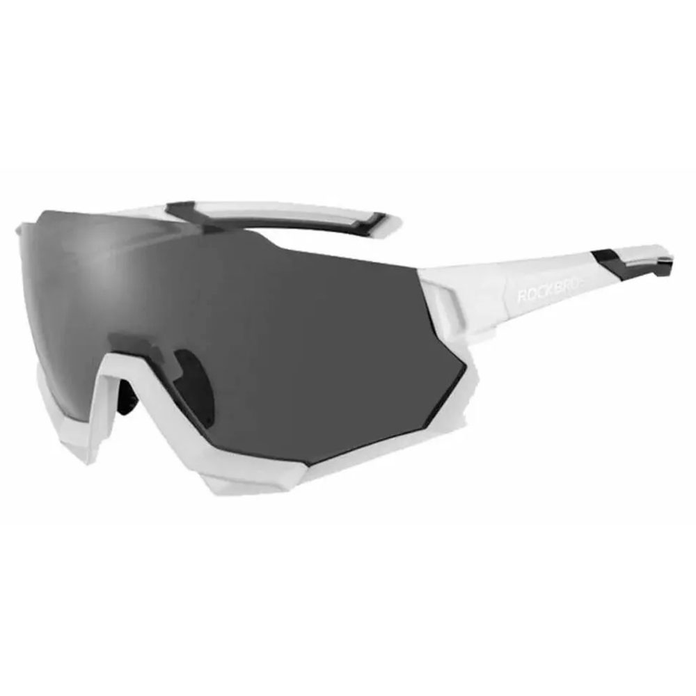 Oculos Ciclismo Rockbros 5 Lentes Rb-sp176 Branco