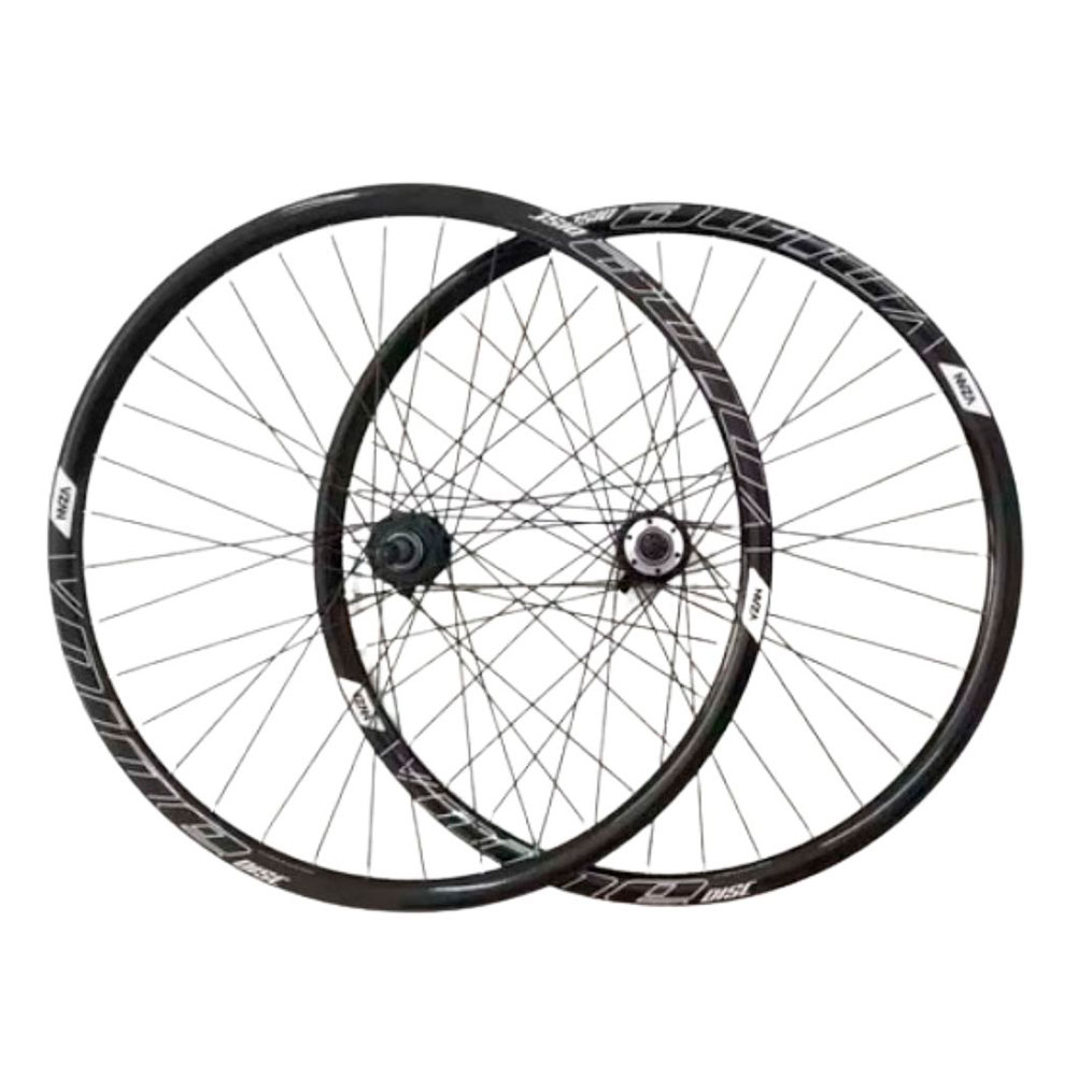 Roda Vzan V-nine 29 32f Mtb Disco 6 Parafusos C/adesivo Cor:preto 