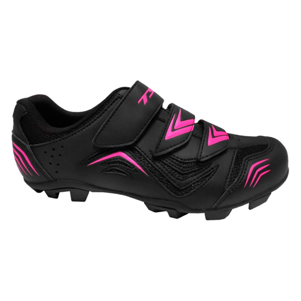 Sapatilha Bike Ciclismo Mtb Tsw New Fit Cor:preto/pink;tamanho:35 Brasil - 37 Europa