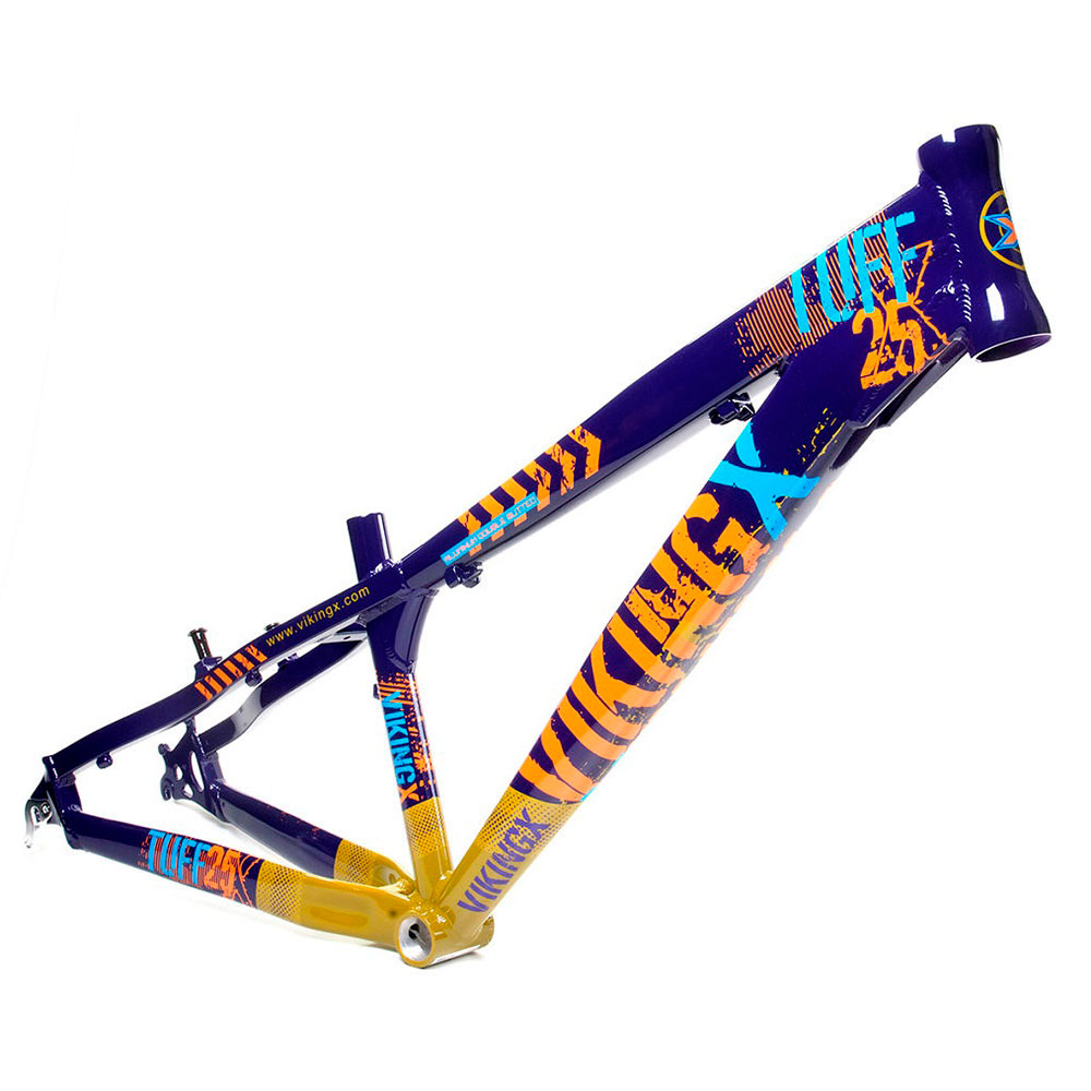 Quadro Alumínio Aro 26 Vikingx Dirt Jump Bike Tuff X-25 Cor:violeta