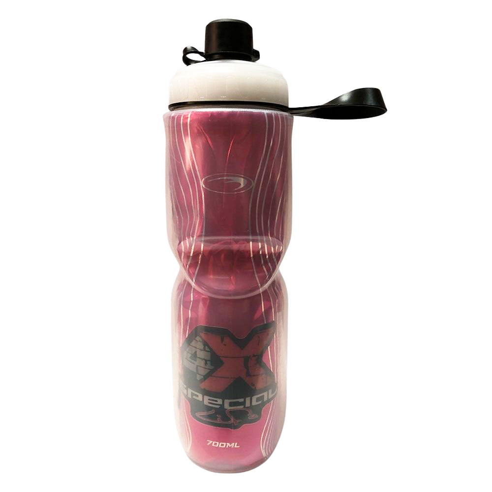 Caramanhola Garrafa Isotérmica Squeeze Bicicleta 700 Ml Rosa